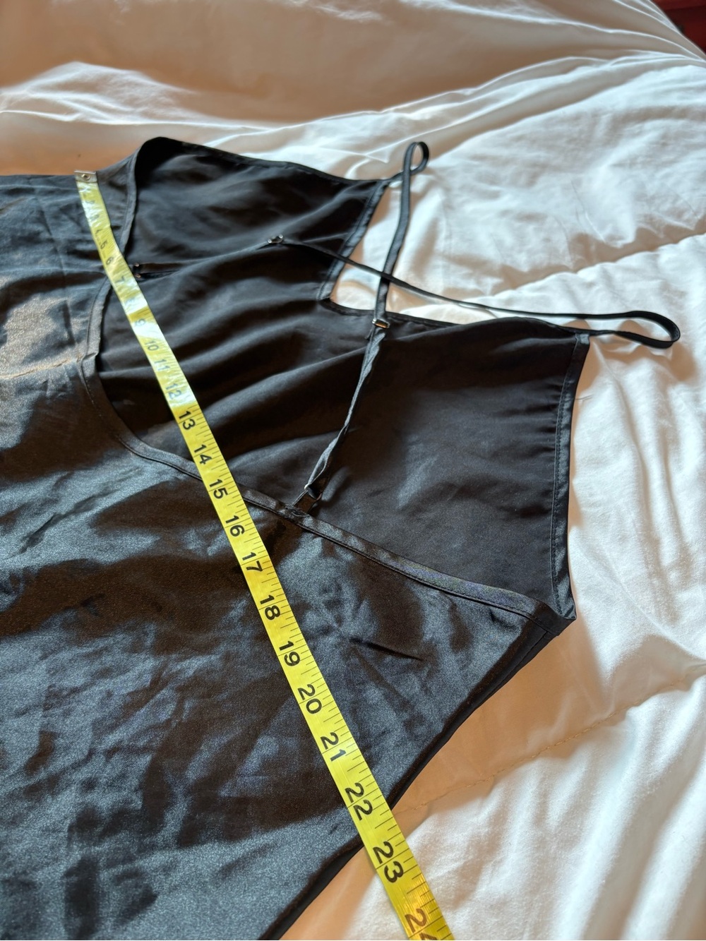 Black Satin Slip - Picture 3 of 6